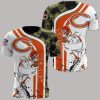 NFL Chicago Bears Camo White Red Pattern T-Shirt