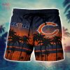 NFL Chicago Bears Coconut Tree Men Beach Shorts