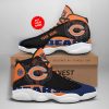 NFL Chicago Bears Custom Name Air Jordan 13 Shoes V4