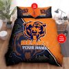 NFL Chicago Bears Custom Name Big Logo Bedding Set