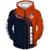 NFL Chicago Bears Cute Special Fashion Zip Up Hoodie
