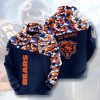 NFL Chicago Bears Dark Navy Orange Camo Pullover Hoodie