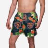 NFL Chicago Bears Floral Men Beach Shorts