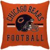 NFL Chicago Bears Helmet Logo Square Pillow Case