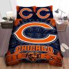 NFL Chicago Bears New Design In Dark Blue Bedding Set