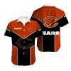 NFL Chicago Bears Nice Orange Dark Blue Hawaiian Shirt