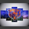 NFL Chicago Bears Night City 5 Panel Canvas