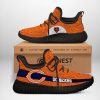 NFL Chicago Bears Orange Dark Blue Curve Reze Sneakers