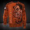 NFL Chicago Bears Orange Scratch Player In Fire Sweatshirt