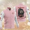 NFL Chicago Bears Pink Grey Hades Boxing Baseball Jacket