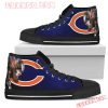 NFL Chicago Bears Thor Head Dark Blue High Top Shoes