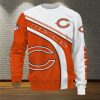 NFL Chicago Bears White Nice Curve In Orange Sweatshirt