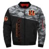 NFL Cincinnati Bengals Black Camo Bomber Jacket