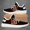 NFL Cincinnati Bengals Black Orange Yeezy Boost Sneakers