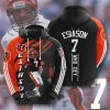 NFL Cincinnati Bengals Boomer Esiason Orange Black Pullover Hoodie V2