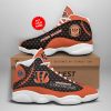 NFL Cincinnati Bengals Custom Name Air Jordan 13 Shoes V3