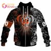 NFL Cincinnati Bengals Custom Name Number Dragon Zip Up Hoodie