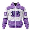 NFL Cincinnati Bengals Custom Name Number Fight Cancer Zip Up Hoodie