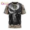 NFL Cincinnati Bengals Custom Name Number Punisher Skull T-Shirt
