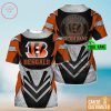 NFL Cincinnati Bengals Custom Name Orange Grey T-Shirt