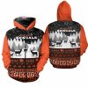 NFL Cincinnati Bengals Orange Black Christmas Zip Up Hoodie