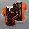 NFL Cincinnati Bengals Orange Black Polo Shirt