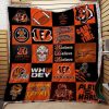 NFL Cincinnati Bengals Orange Black Quilt Blanket