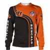 NFL Cincinnati Bengals Orange Black Sweatshirt V5