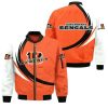 NFL Cincinnati Bengals Orange White Bomber Jacket