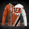 NFL Cincinnati Bengals Orange White Pullover Hoodie V4
