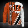 NFL Cincinnati Bengals Orange White Sweatshirt V4