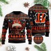 NFL Cincinnati Bengals Skull Ugly Christmas Sweater