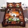 NFL Cincinnati Bengals Custom Name Snoopy Orange Black Bedding Set