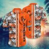 NFL Cincinnati Bengals Tropical Flowers Orange Hawaiian Shirt