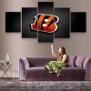 NFL Cincinnati Bengals Wall Art 5 Panel Canvas