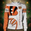 NFL Cincinnati Bengals White Orange Sweatshirt V2