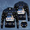 NFL Dallas Cowboys Black Dark Blue Ugly Christmas Sweater