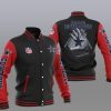 NFL Dallas Cowboys Black Red 2 Hand Baseball Jacket
