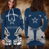 NFL Dallas Cowboys Blue Women Hoodie Dress