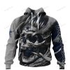 NFL Dallas Cowboys Custom Name Number Skull Pullover Hoodie