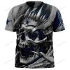 NFL Dallas Cowboys Custom Name Number Skull T-Shirt