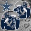 NFL Dallas Cowboys Custom Name One Nation Under God Sweatshirt V4
