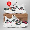 NFL Dallas Cowboys Custom Name White Flower Style Max Soul Shoes