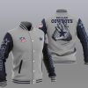 NFL Dallas Cowboys Grey 2 Hand Baseball Jacket