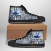 NFL Dallas Cowboys Grey High Top Shoes