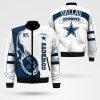 NFL Dallas Cowboys White Bomber Jacket