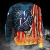 NFL Detroit Lions American Flag Sweatshirt V2