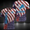 NFL Detroit Lions American Flag T-Shirt