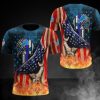 NFL Detroit Lions American Flag T-Shirt V2