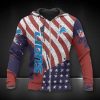 NFL Detroit Lions American Flag Zip Up Hoodie
